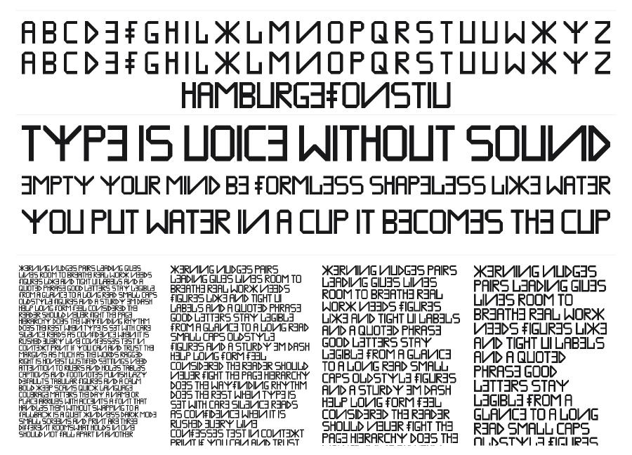 Inmodify specimen sheet