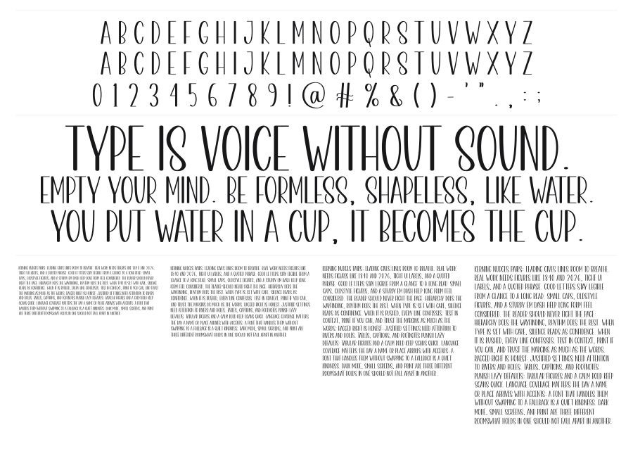 Versatile specimen sheet