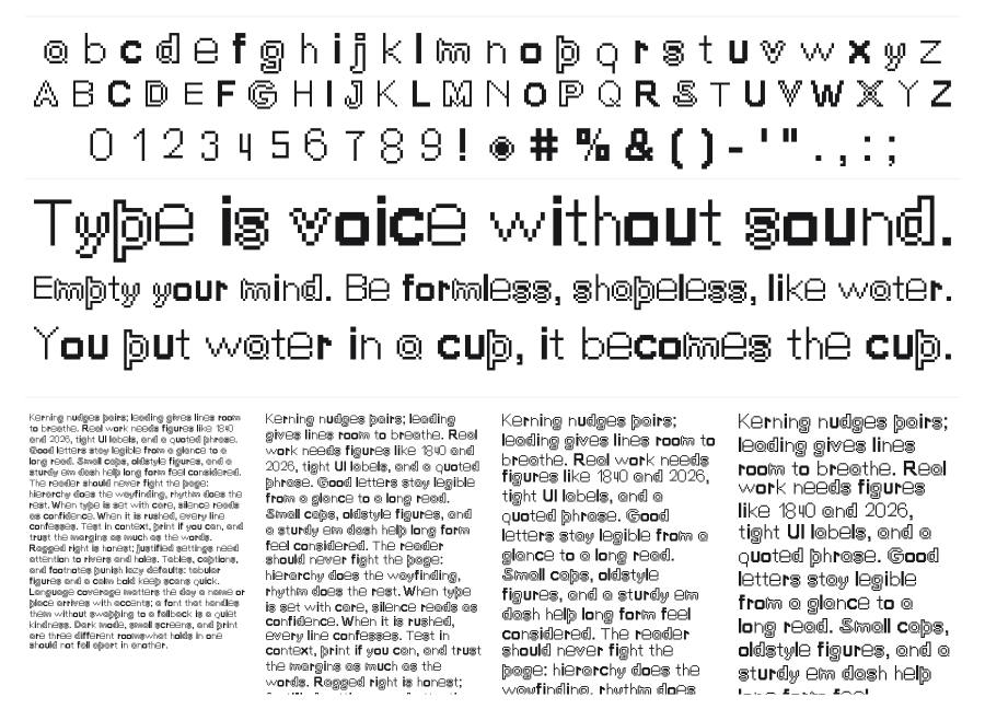 Simon specimen sheet