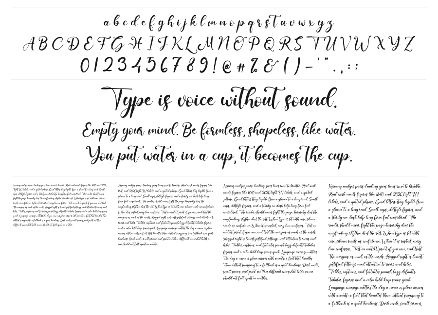Majesty Square specimen sheet