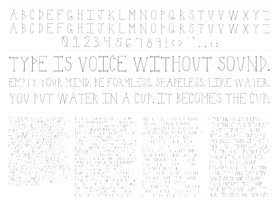 Schoolhouse Rock specimen sheet