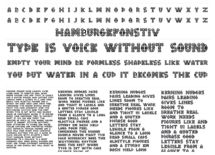 Tlalòc specimen sheet