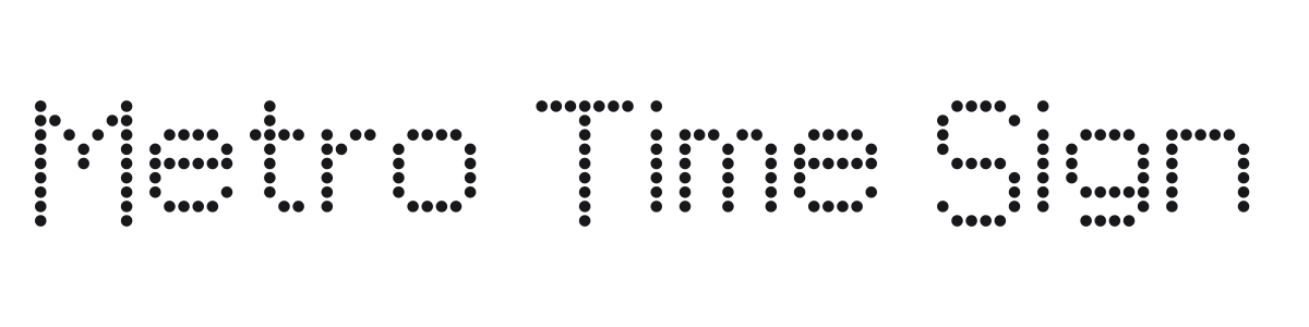 Metro Time Sign preview