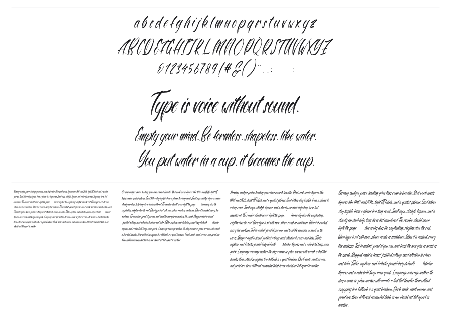 Antartika Display specimen sheet