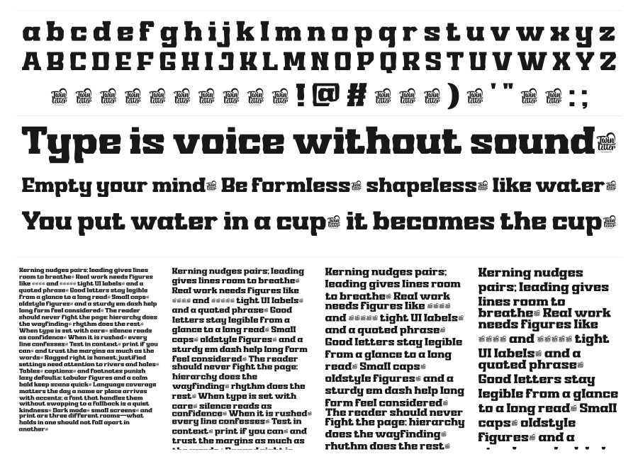 Young Riehum specimen sheet
