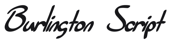 Burlington Script preview