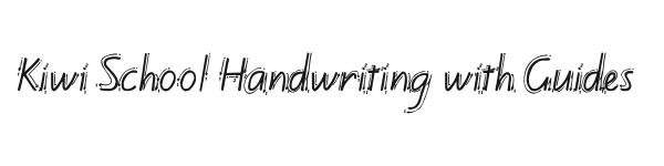 Kiwi School Handwriting with Guides preview