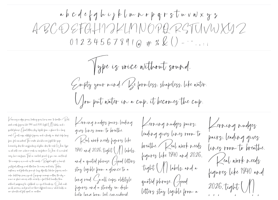 Barrington specimen sheet