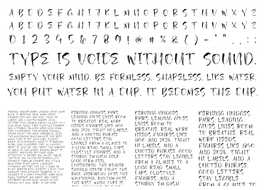 Morgian specimen sheet