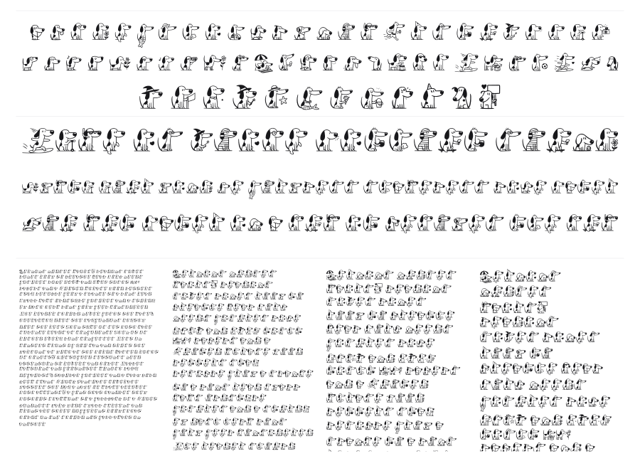 Dogpixur specimen sheet