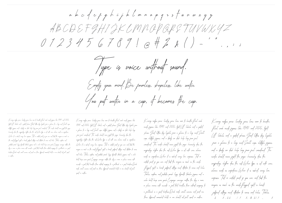 The Hologram specimen sheet