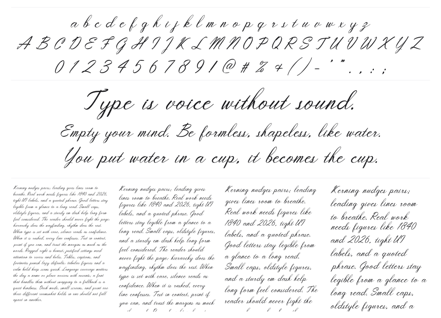 Youlast specimen sheet