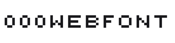 000webfont preview