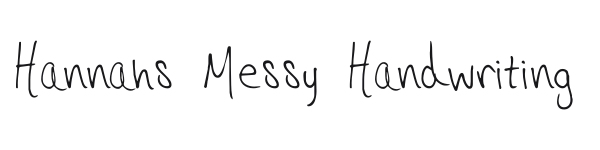 Hannahs Messy Handwriting preview