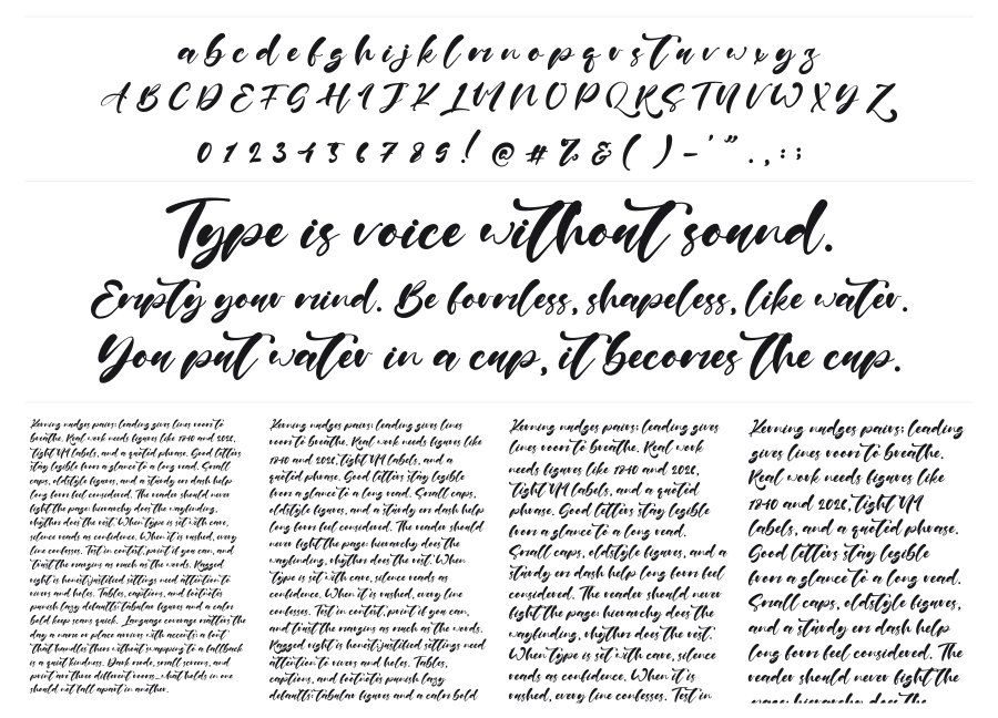 Paul Nora specimen sheet