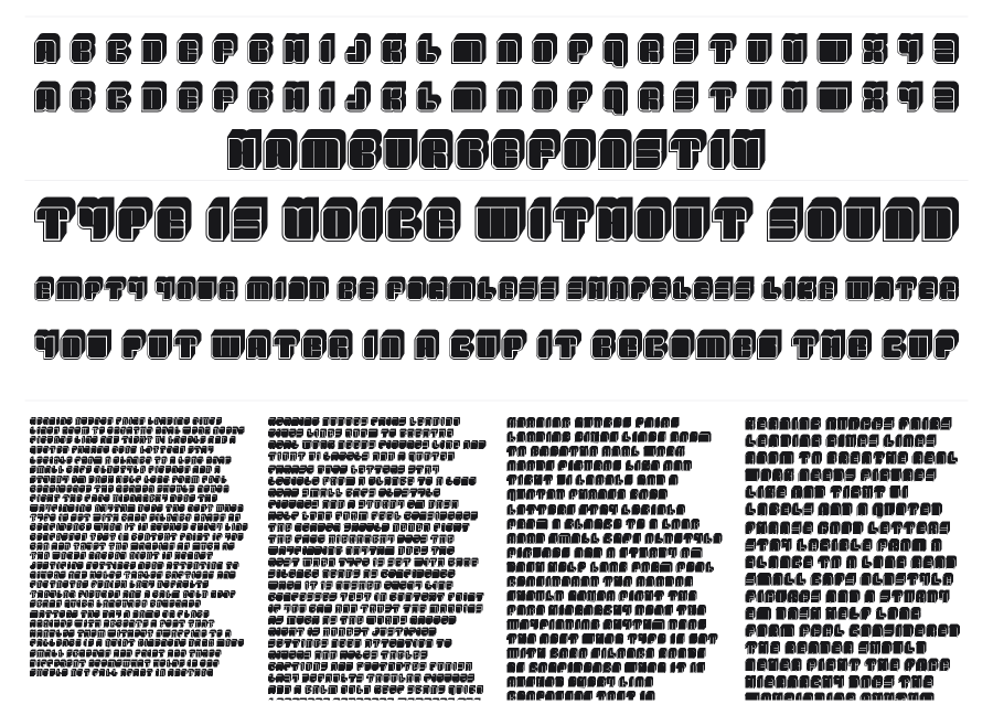 Kings specimen sheet
