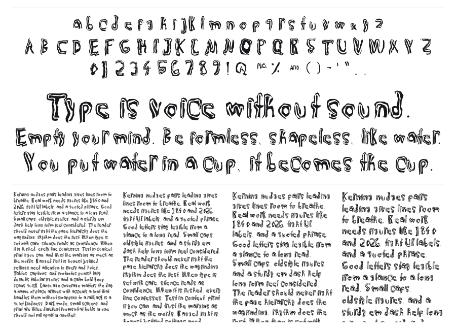 TruLogic specimen sheet