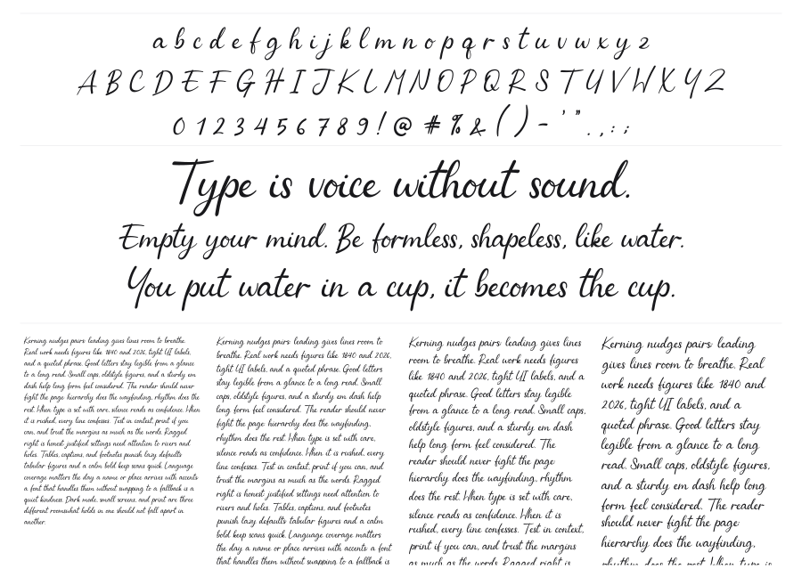 Holly Jolly specimen sheet