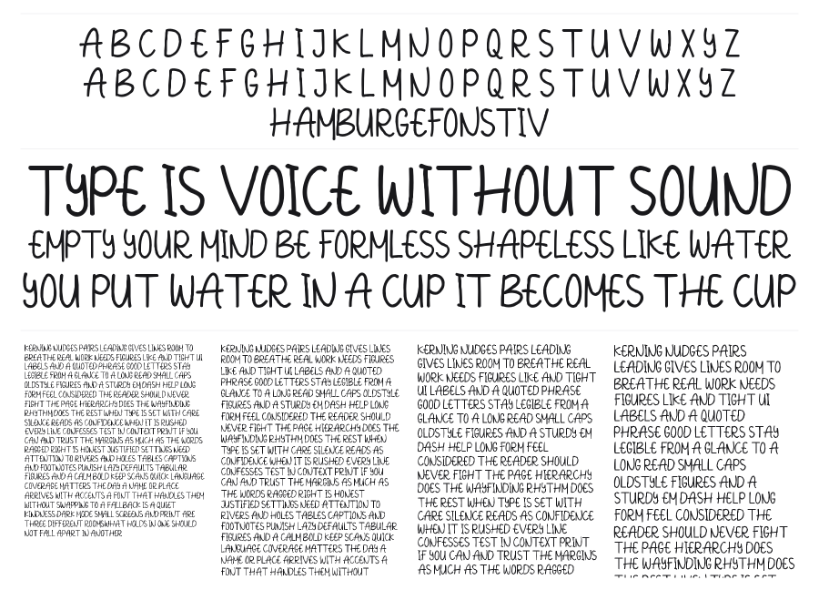 Aneetha Sans specimen sheet