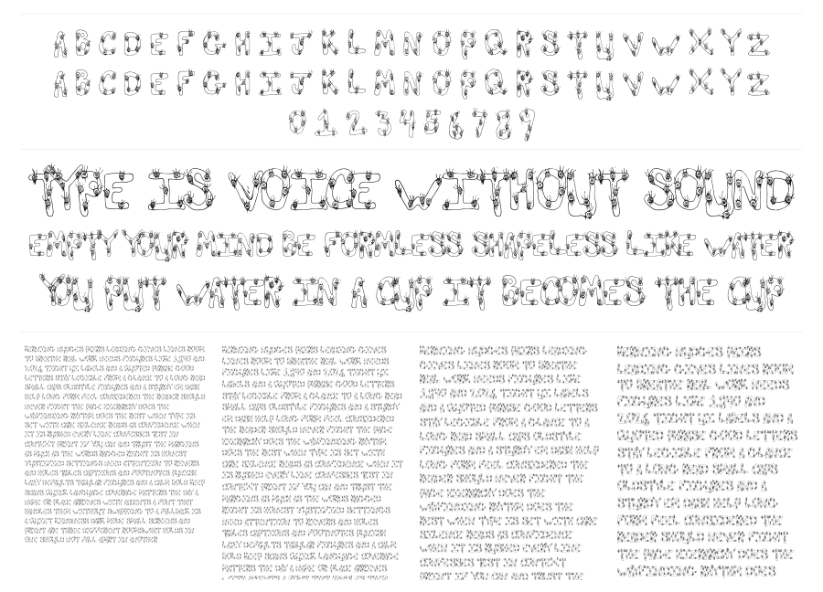 Eye Scare specimen sheet