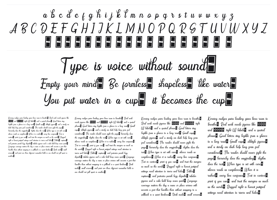 Babrune specimen sheet