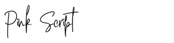 Pink Script preview