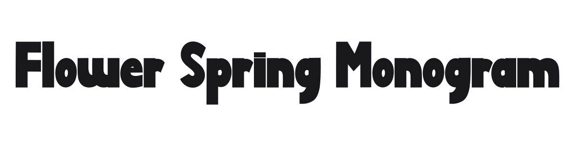 Flower Spring Monogram preview