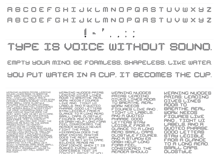 Bend specimen sheet