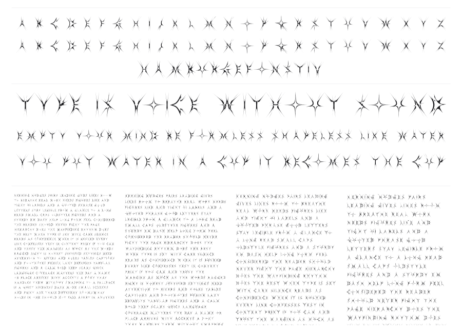 Optic Spike specimen sheet