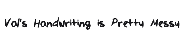 Val's Handwriting is Pretty Messy preview