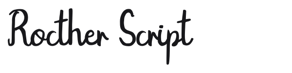 Rocther Script preview