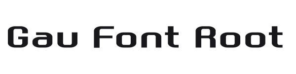 Gau Font Root preview