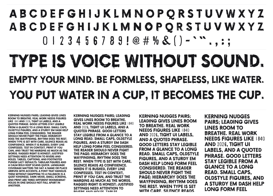 Torture specimen sheet