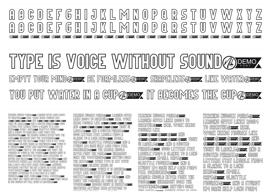 Houze specimen sheet