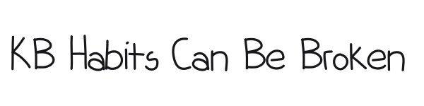 KB Habits Can Be Broken preview