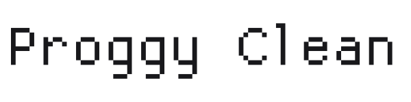 Proggy Clean preview