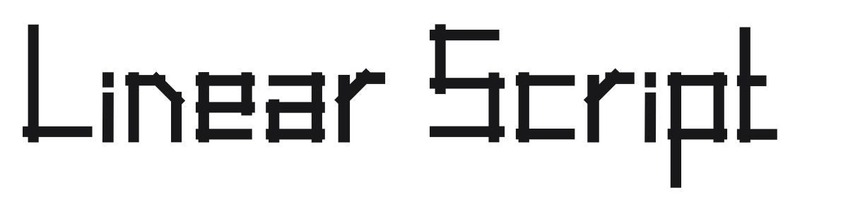 Linear A Script Chart Linear Script – FontToolbox