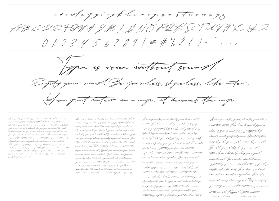 Romieda specimen sheet