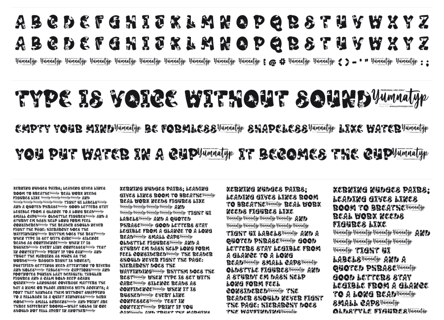 Playful Garden specimen sheet