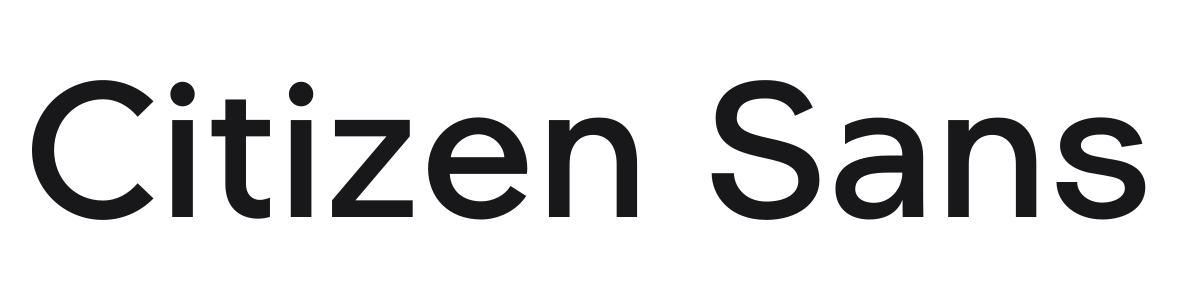 Citizen Sans preview