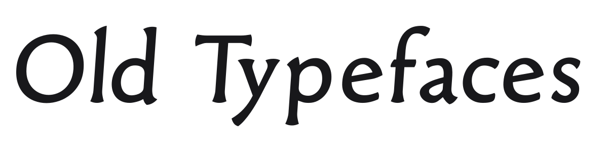 Old Typefaces preview