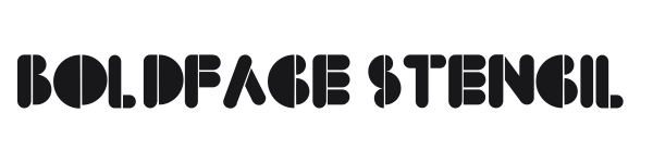 BoldFace Stencil preview