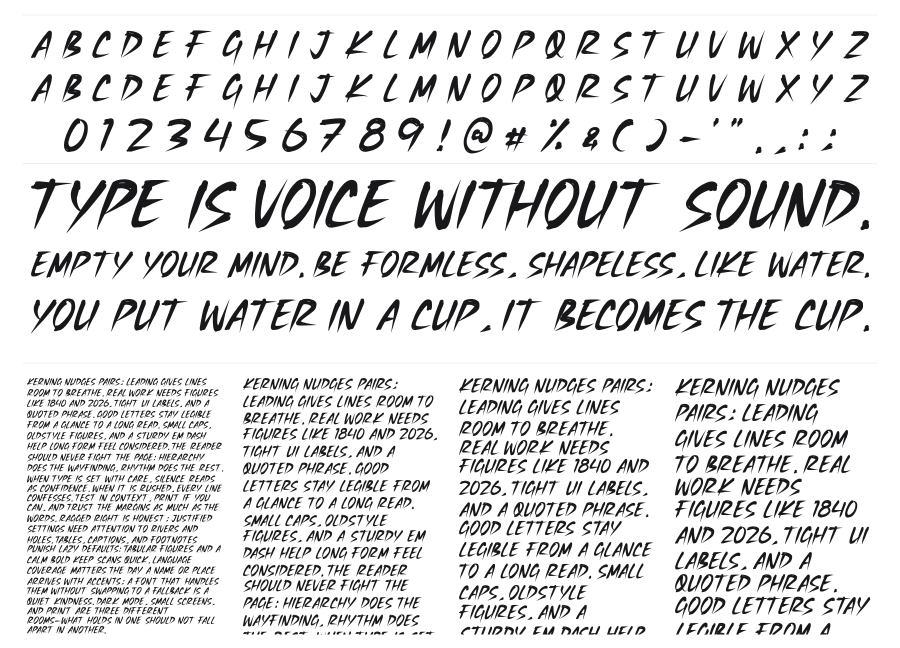 Duft Lacks specimen sheet