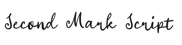 Second Mark Script preview