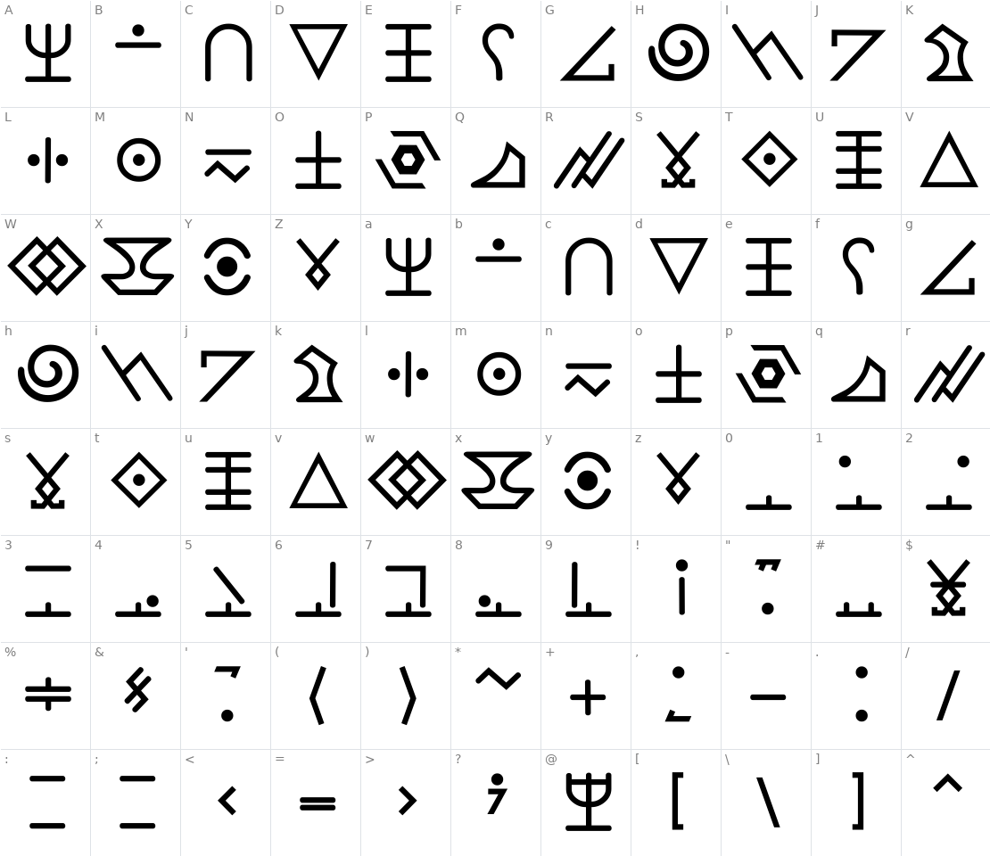 Character set for The Calling