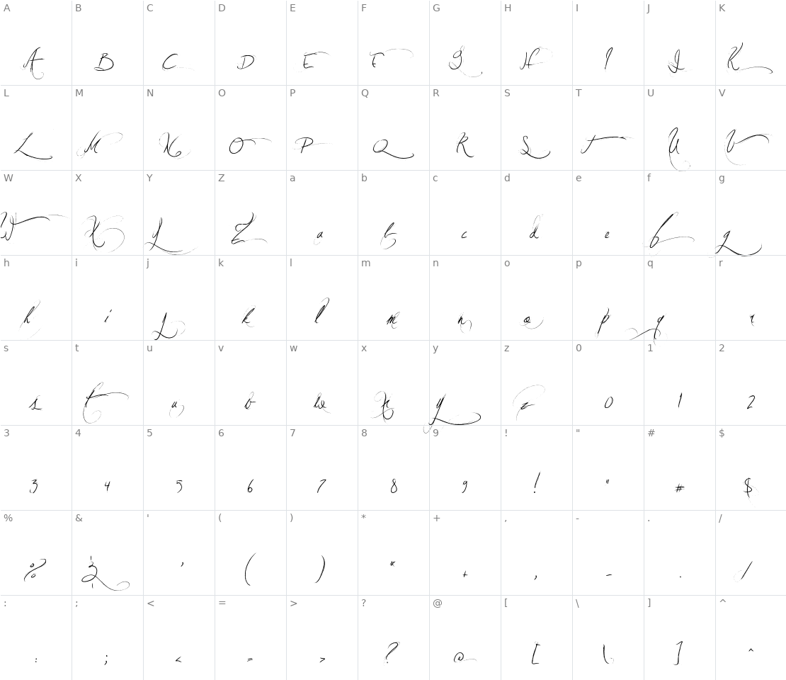 Character set for Jellyka Vampire Street