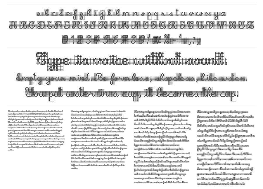 ACSF Expressive specimen sheet