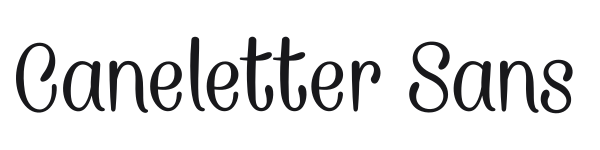 Caneletter Sans preview