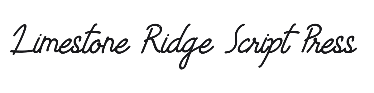 Limestone Ridge Script Press preview