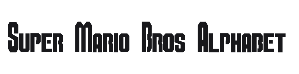 Super Mario Bros Alphabet preview